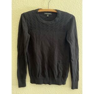 Banana Republic Factory Black Diamond Cut Out Sweater Womens XS
